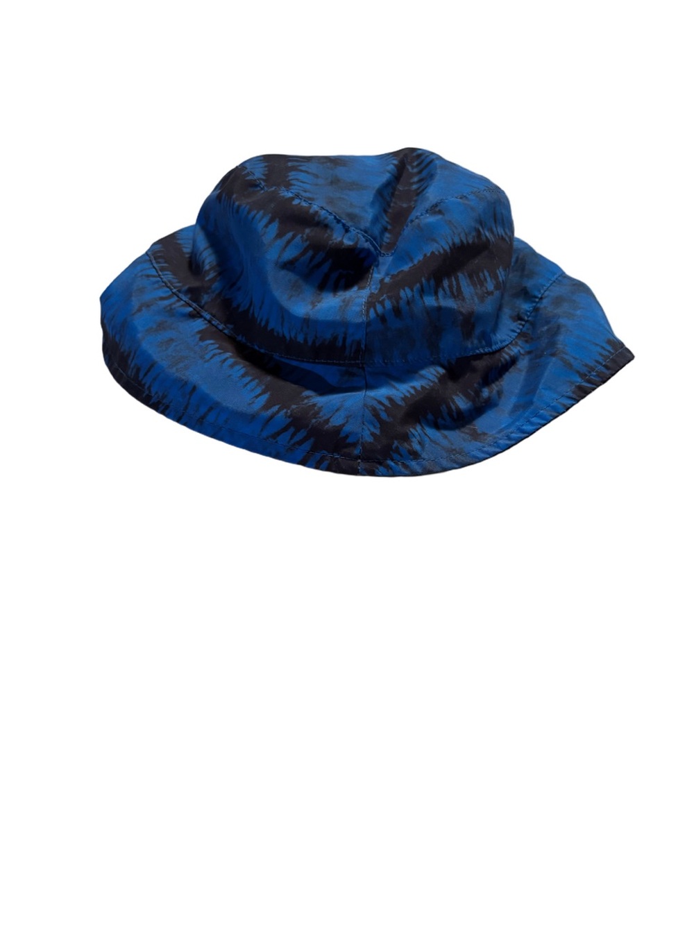 Blue and Dark Navy Blue Tie Dye Bucket Hat Size Large-XL